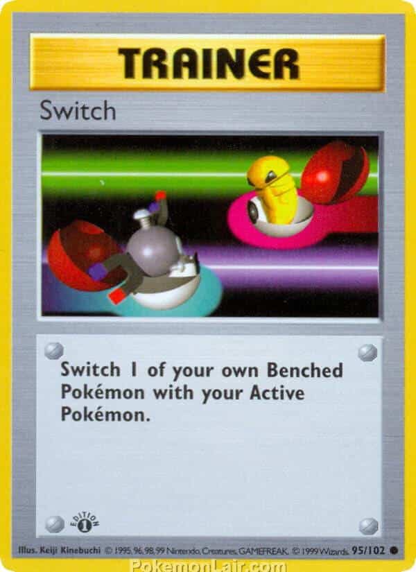 1999 Pokemon Trading Card Game Base Price List 95 Switch