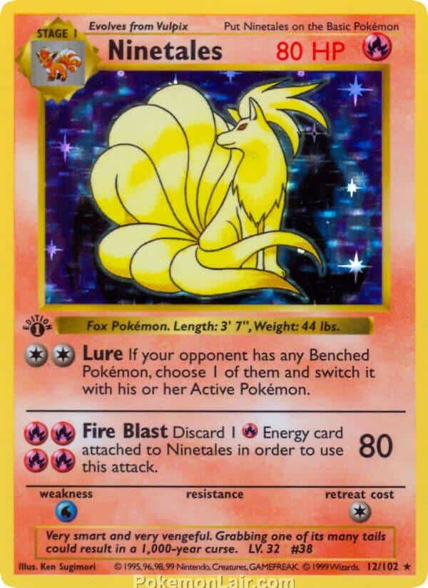 1999 Pokémon TCG Base Set - 12 - Ninetales