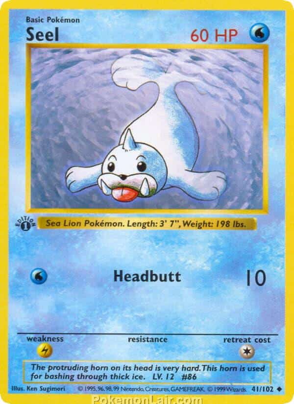 1999 Pokémon TCGe Base Set - 41 - Seel