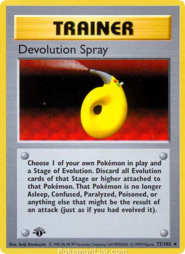 1999 Pokémon TCG Base Set - 72 - Devolution