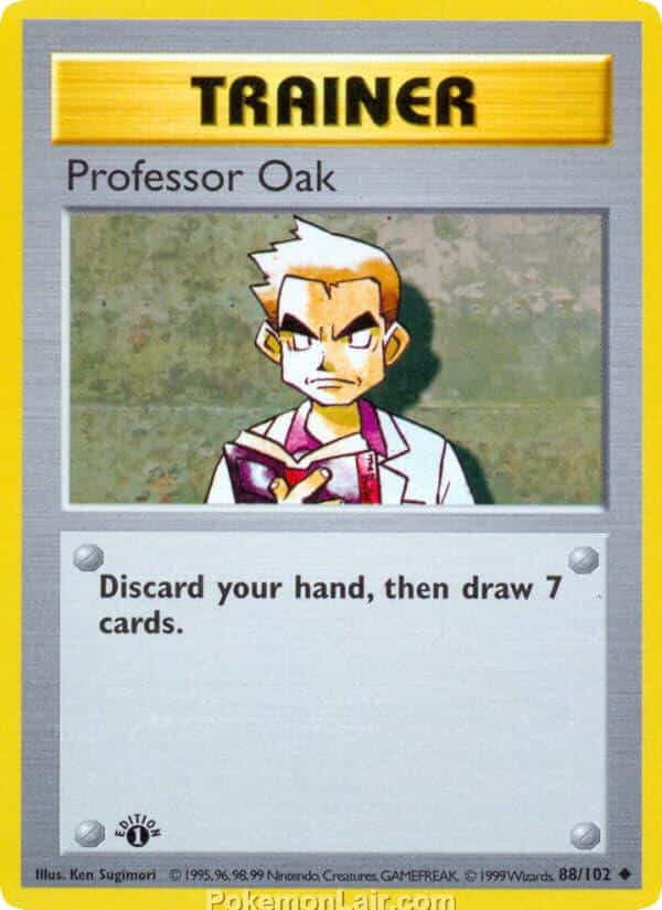 1999 Pokémon TCG Base Set - 88 - Professor Oak