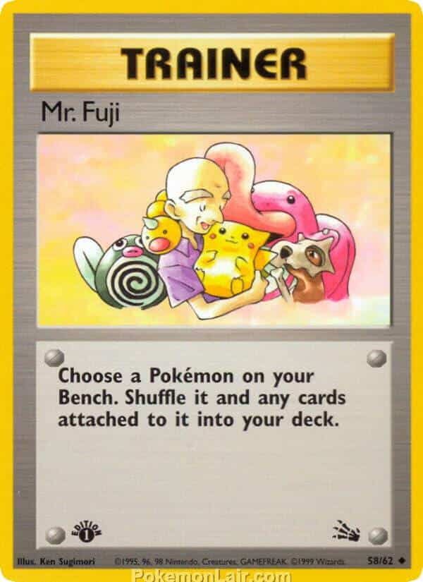 1999 Pokemon Trading Card Game Fossil Price List 58 Mr. Fuji