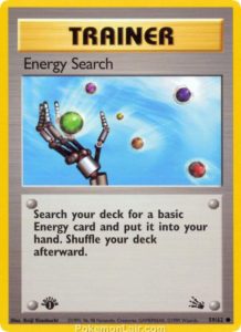1999 Pokémon TCG Fossil Set - 59 - Energy Search