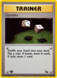 1999 Pokémon TCG Fossil Set - 60 - Gambler