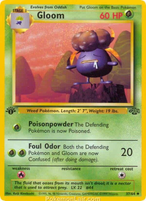 1999 Pokémon TCG Jungle Set - 37 - Gloom