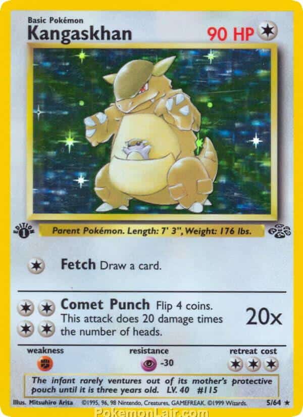 1999 Pokémon TCG Jungle Set - 5 - Kangaskhan