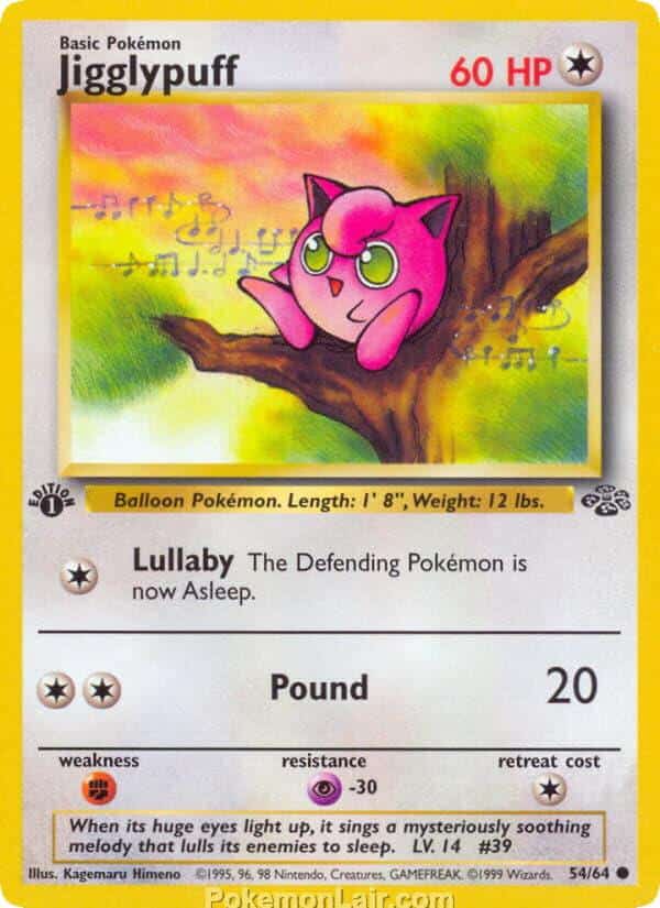 1999 Pokémon TCG Jungle Set - 54 - Jigglypuff