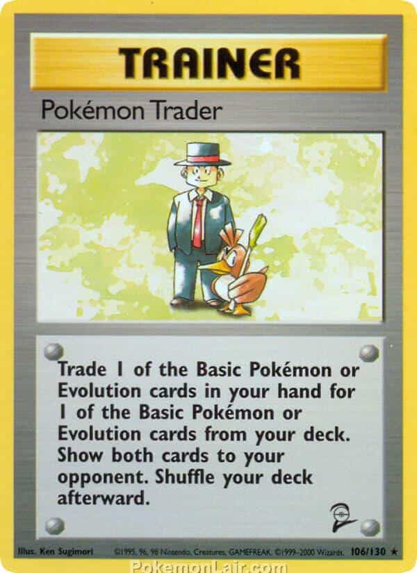 2000 Pokemon Trading Card Game Base 2 Price List 106 Pokemon Trader