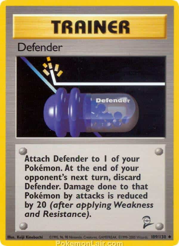 2000 Pokemon Trading Card Game Base 2 Price List 109 Defender