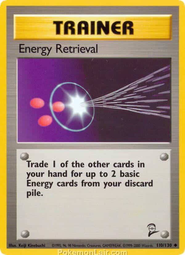 2000 Pokemon Trading Card Game Base 2 Price List 110 Energy Retrieval