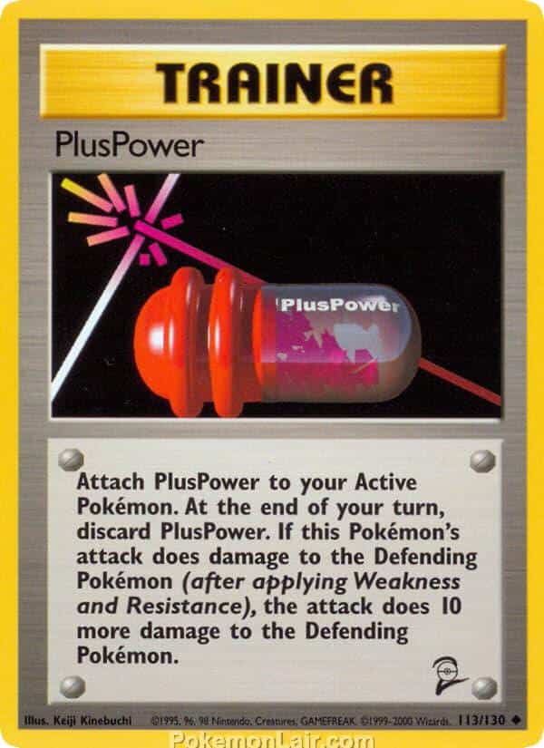 2000 Pokemon Trading Card Game Base 2 Price List 113 PlusPower