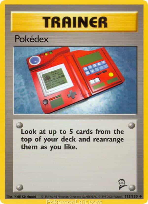 2000 Pokemon Trading Card Game Base 2 Price List 115 Pokedex