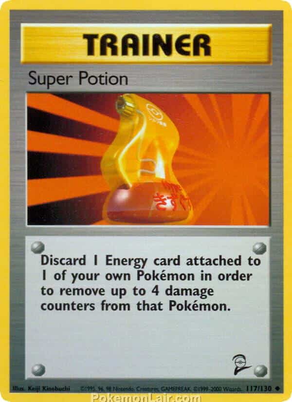 2000 Pokemon Trading Card Game Base 2 Price List 117 Super Potion