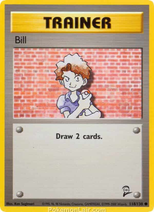 2000 Pokemon Trading Card Game Base 2 Price List 118 Bill
