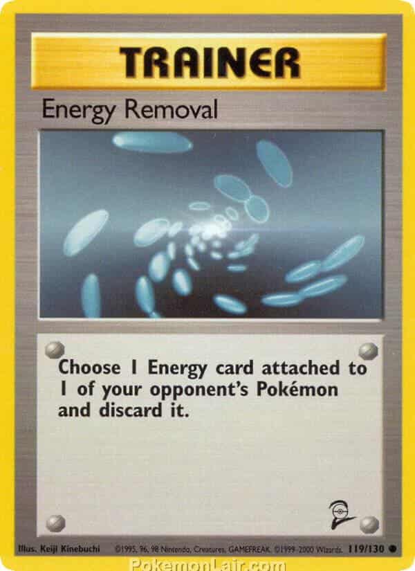 2000 Pokemon Trading Card Game Base 2 Price List 119 Energy Removal