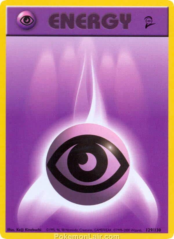 2000 Pokemon Trading Card Game Base 2 Price List 129 Psychic Energy