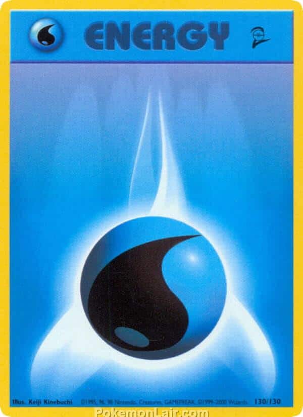2000 Pokemon Trading Card Game Base 2 Price List 130 Water Energy