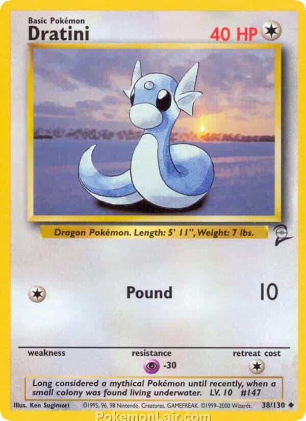 2000 Pokémon TCG Base 2 Set - 38 - Dratini