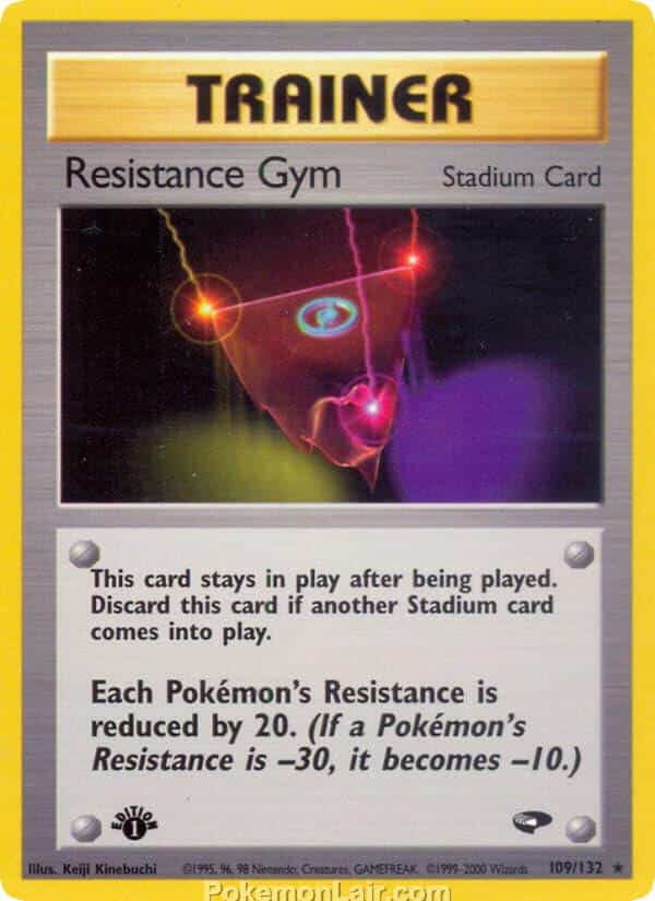 2000 Pokemon Trading Card Game Gym Challenge Price List 109 Resistance Gym