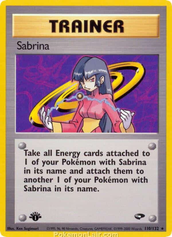 2000 Pokemon Trading Card Game Gym Challenge Price List 110 Sabrina