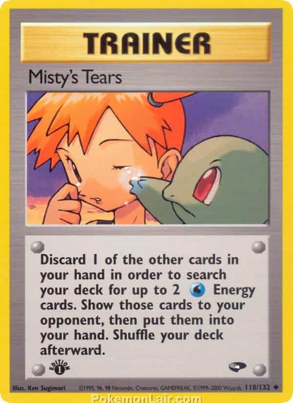 2000 Pokemon Trading Card Game Gym Challenge Price List 118 Mistys Tears