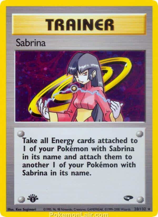 2000 Pokemon Trading Card Game Gym Challenge Price List 20 Sabrina