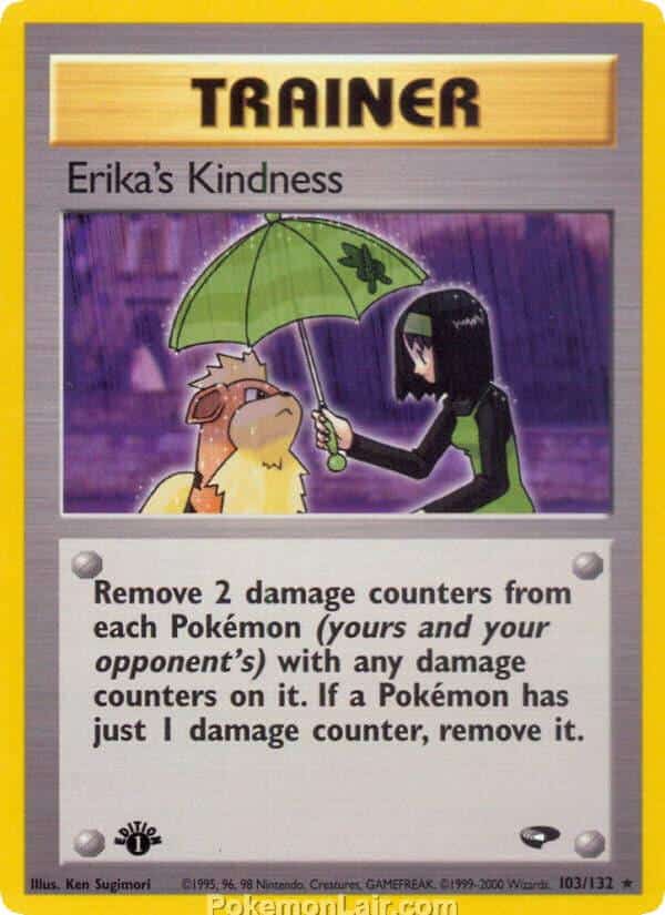 2000 Pokémon TCG Gym Challenge Set - 103 - Erikas Kindness