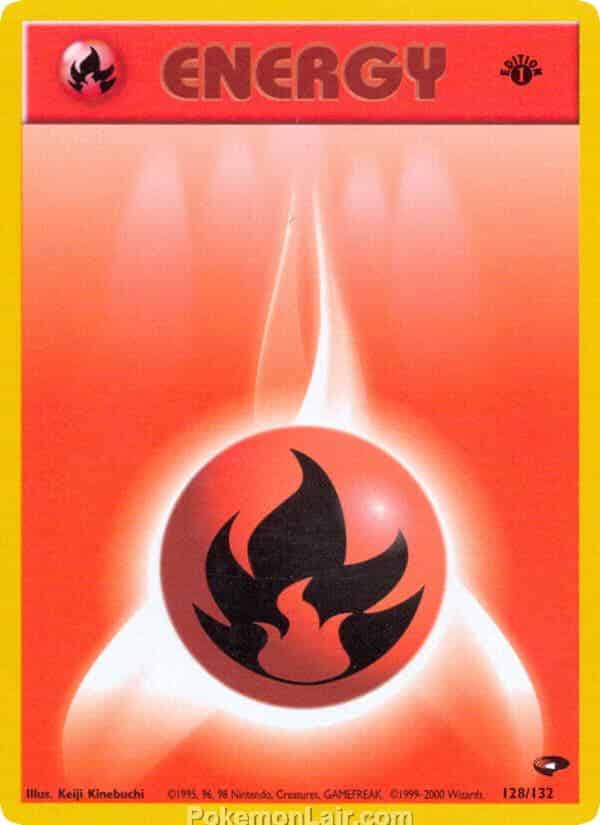 2000 Pokémon TCG Gym Challenge Set - 128 - Fire Energy