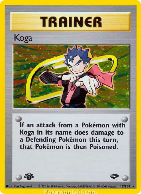 2000 Pokémon TCG Gym Challenge Set - 19 - Koga