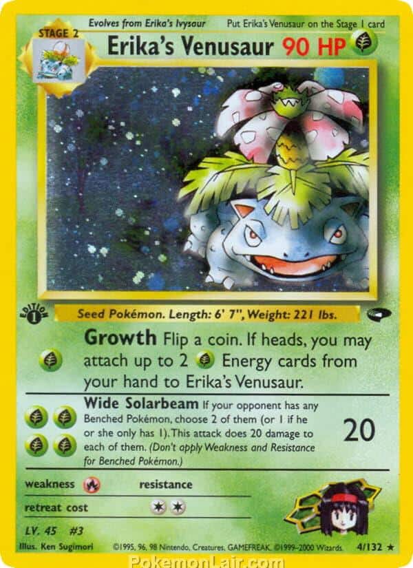 2000 Pokémon TCG Gym Challenge Set - 4 - Erikas Venusaur