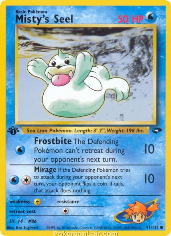 2000 Pokémon TCG Gym Challenge Set - 91 - Mistys Seel