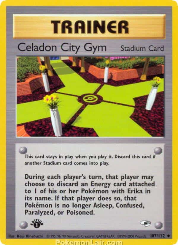 2000 Pokemon Trading Card Game Gym Heroes Price List 107 Celadon City Gym