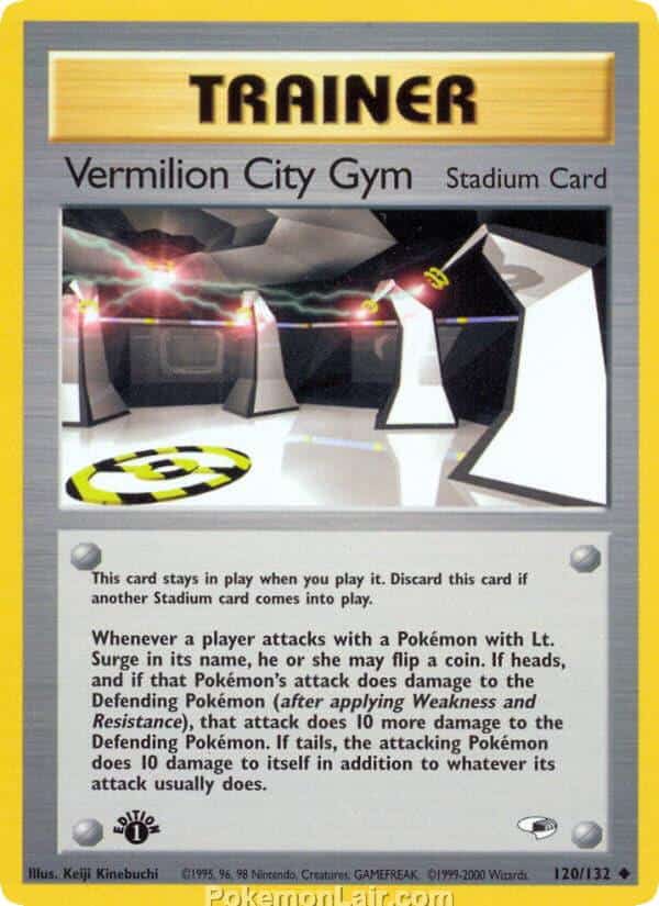 2000 Pokemon Trading Card Game Gym Heroes Price List 120 Vermilion City Gym