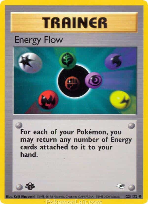 2000 Pokemon Trading Card Game Gym Heroes Price List 122 Energy Flow