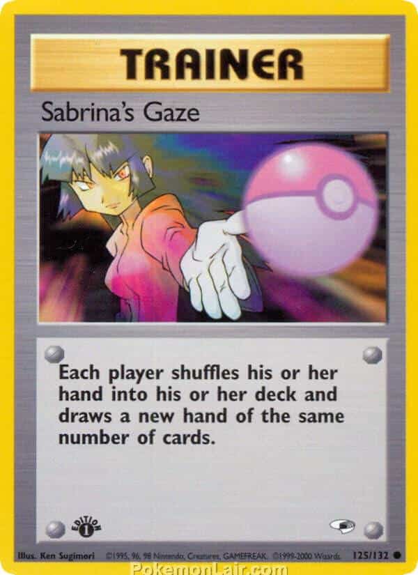 2000 Pokemon Trading Card Game Gym Heroes Price List 125 Sabrinas Gaze
