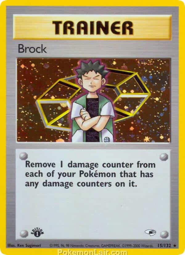 2000 Pokemon Trading Card Game Gym Heroes Price List 15 Brock