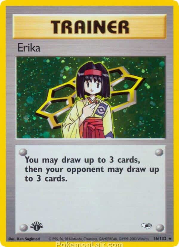 2000 Pokemon Trading Card Game Gym Heroes Price List 16 Erika