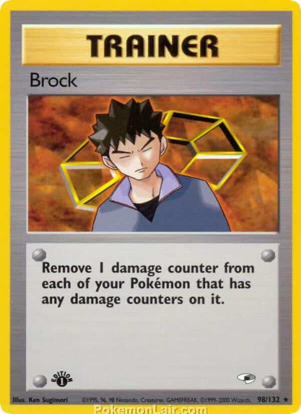 2000 Pokemon Trading Card Game Gym Heroes Price List 98 Brock