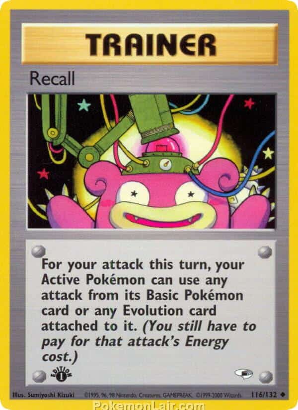 2000 Pokémon TCG Gym Heroes Set - 116 - Recall