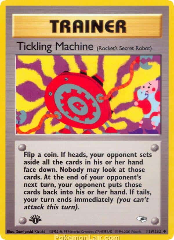 2000 Pokémon TCG Gym Heroes Set - 119 - Tickling Machine