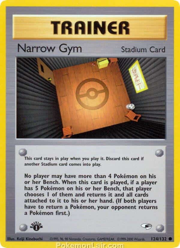 2000 Pokémon TCG Gym Heroes Set - 124 - Narrow Gym