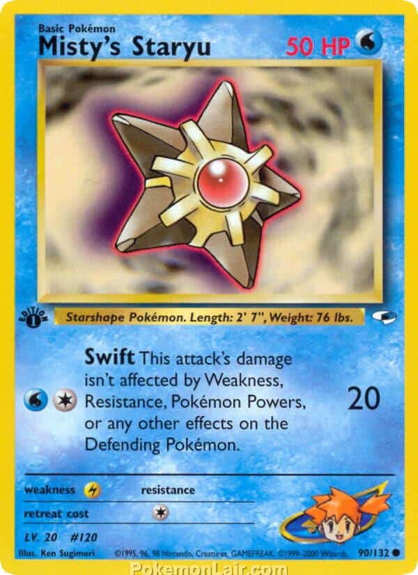 2000 Pokémon TCG Gym Heroes Set - 90 - Mistys Staryu