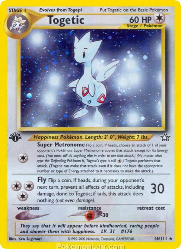 2000 Pokemon Trading Card Game NEO Genesis Price List 16 Togetic