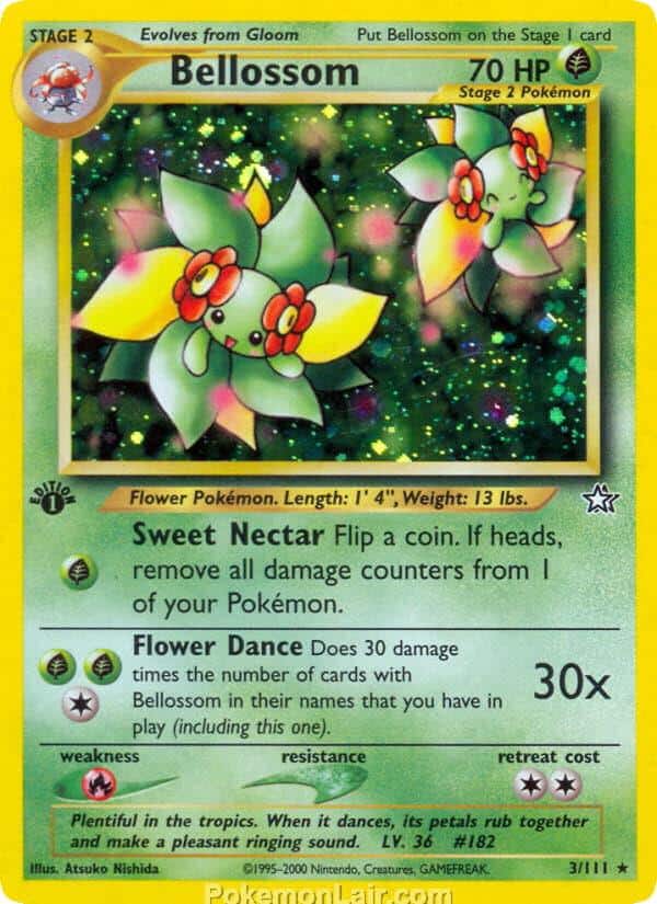 2000 Pokemon Trading Card Game NEO Genesis Price List 3 Bellossom