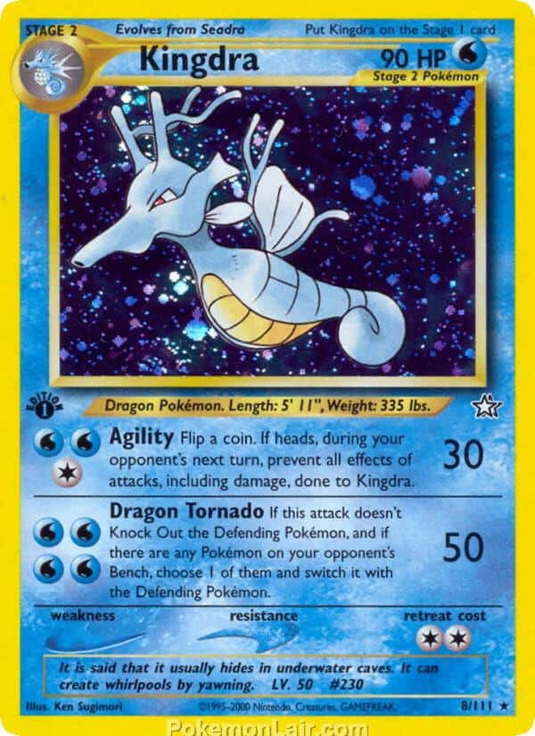 2000 Pokemon Trading Card Game NEO Genesis Price List 8 Kingdra