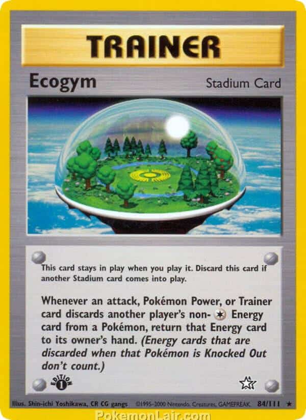 2000 Pokemon Trading Card Game NEO Genesis Price List 84 Ecogym