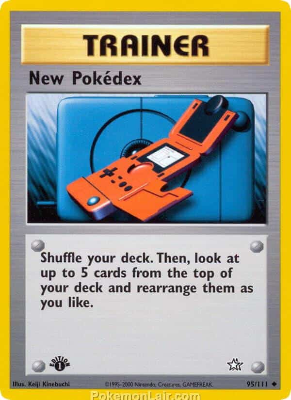 2000 Pokemon Trading Card Game NEO Genesis Price List 95 New Pokedex