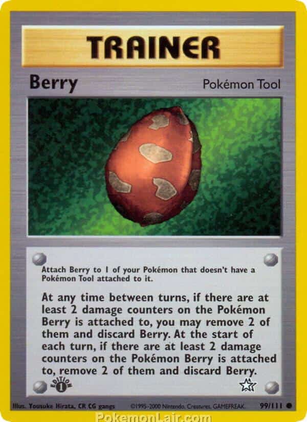 2000 Pokemon Trading Card Game NEO Genesis Price List 99 Berry