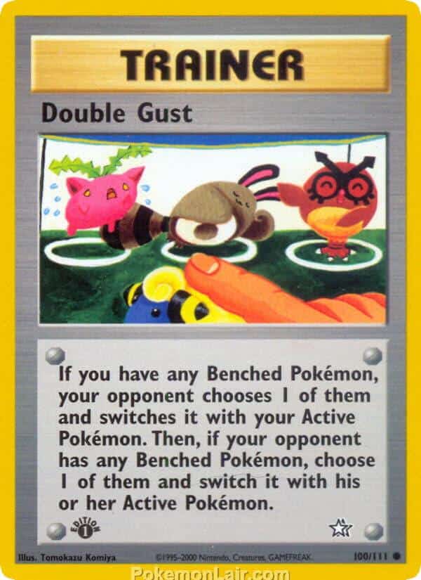 2000 Pokemon Trading Card Game NEO Genesis Set 100 Double Gust