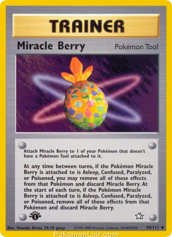 2000 Pokemon Trading Card Game NEO Genesis Set 94 Miracle Berry